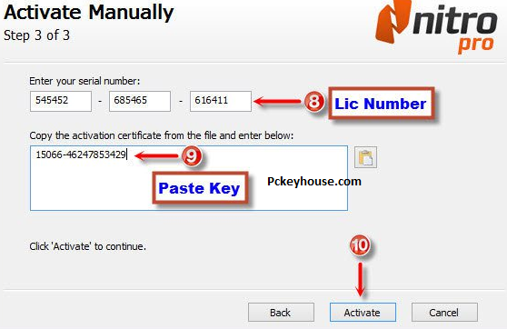 nitro pro 10 serial number key