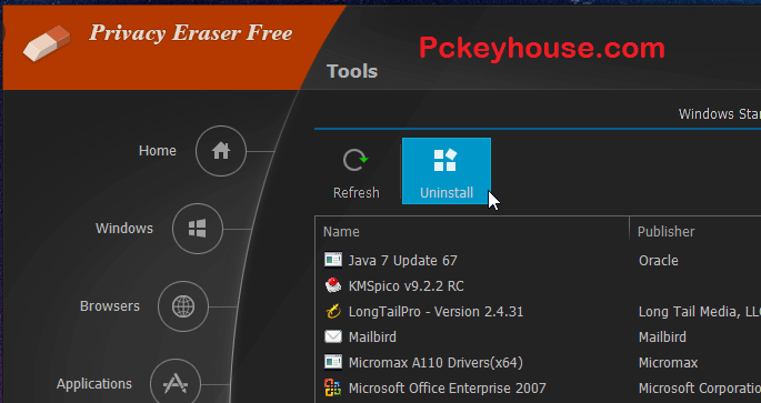 Privacy Eraser Key